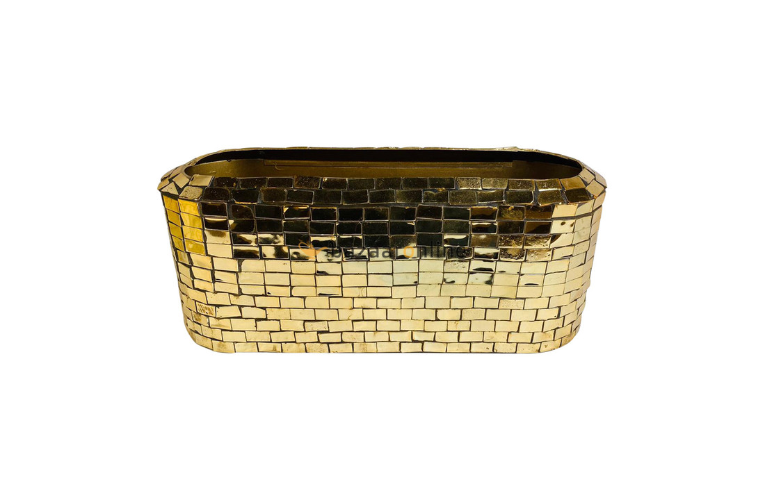 Mozaïk pot - kies het formaat - Shiny Gold