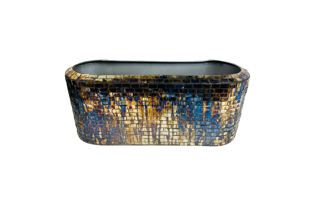 Mozaïk pot - kies het formaat - Limited edition Blue