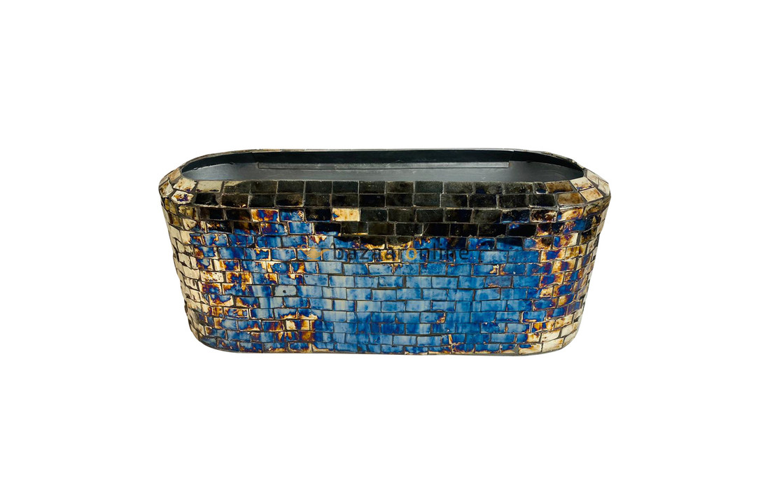 Mozaïk pot - kies het formaat - Limited edition Blue