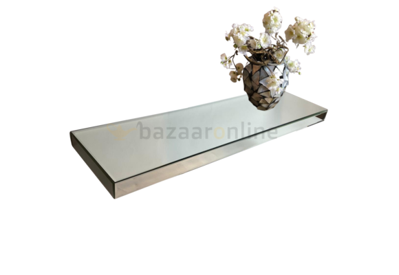 Spiegel wandplank - Zilver - 90 cm