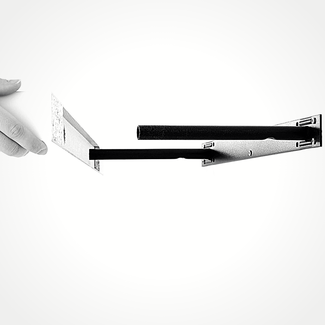 Spiegel wandplank - Zilver - 90 cm