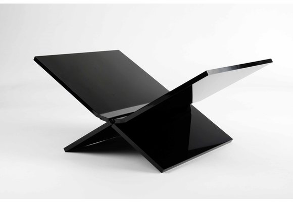 Boekenstandaard Perspex Middel Design Zwart