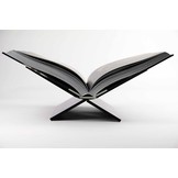 Boekenstandaard Perspex Middel Design Zwart