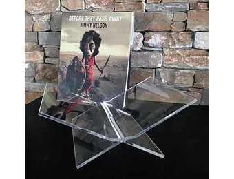 Boekenstandaard Perspex Middel Design Transparant