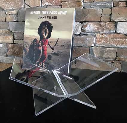 Boekenstandaard Perspex Middel Design Transparant