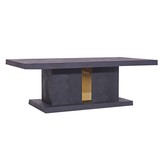 Chess - Blok eettafel - Goud - visgraat look