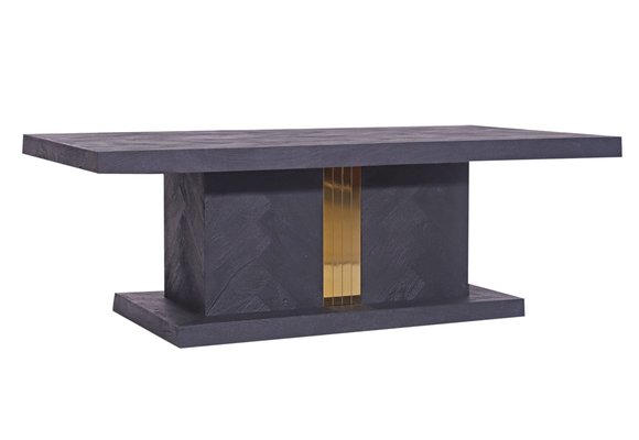 Chess - Blok eettafel - Goud - visgraat look
