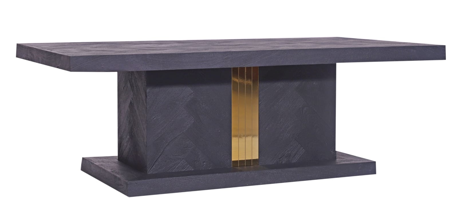 Chess - Blok eettafel - Goud - visgraat look