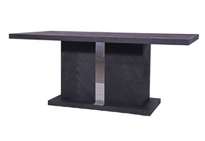 Chess - Blok eettafel - Zilver - visgraat look