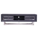 TV-Meubel Chess Zilver - visgraat look - 180x40x55cm