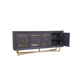 Dressoir Chess Goud - visgraat look - 200x40x85cm