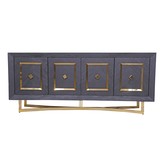 Dressoir Chess Goud - visgraat look - 200x40x85cm