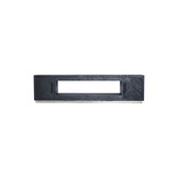 TV-Meubel Black Bonito incl. Sfeerhaard Zilver - visgraat look - 200x40x55cm