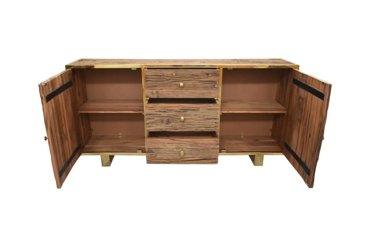 Dressoir Rixos Sleeper Wood 180 x 45 x 80 cm Gold