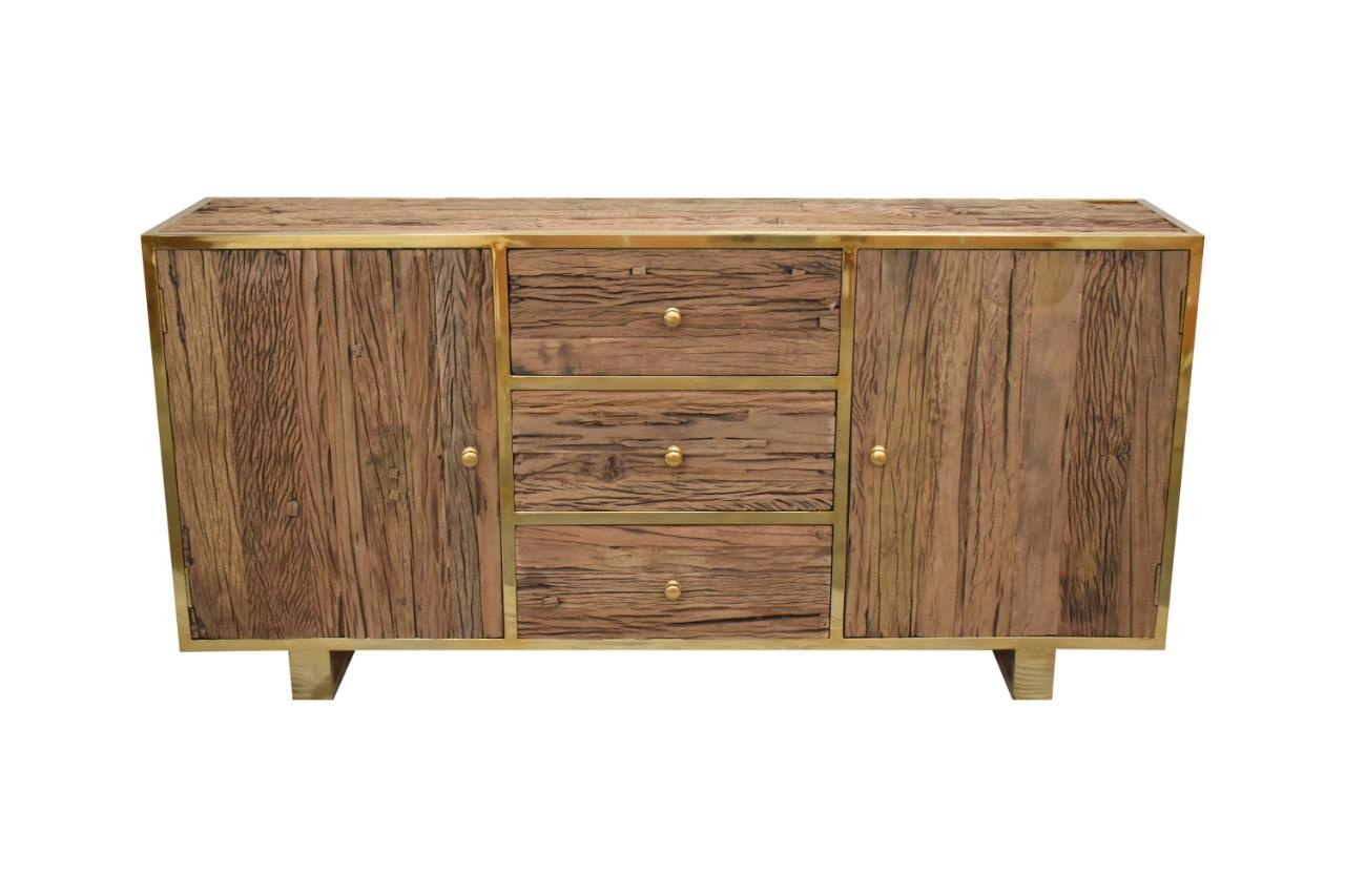 Dressoir Rixos Sleeper Wood 180 x 45 x 80 cm Gold