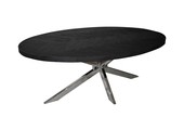 Eettafel Black Bonito Ovaal - visgraat look