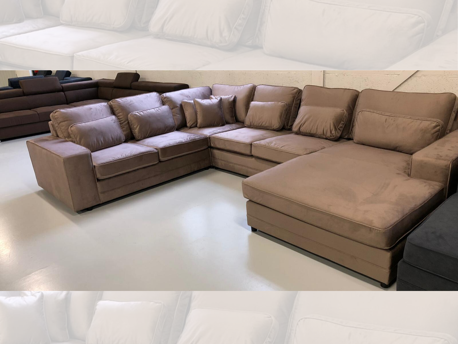 Louis Hoekbank - Lichtbruin - Velvet stof