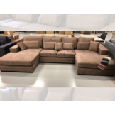 Louis Dubbele Lounge - Lichtbruin - Velvet stof