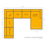 Louis Hoekbank - Donkergrijs - Velvet stof