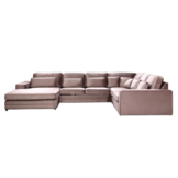 Louis Hoekbank - Lichtbruin - Velvet stof