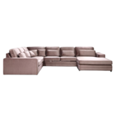 Louis Hoekbank - Lichtbruin - Velvet stof