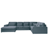 Louis Hoekbank - Blauwgrijs - Velvet stof