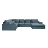 Louis Hoekbank - Blauwgrijs - Velvet stof