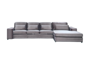 Louis 3 zits + Lounge bank - Donkergrijs - Velvet stof