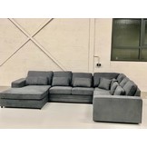 Louis Hoekbank - Donkergrijs - Velvet stof