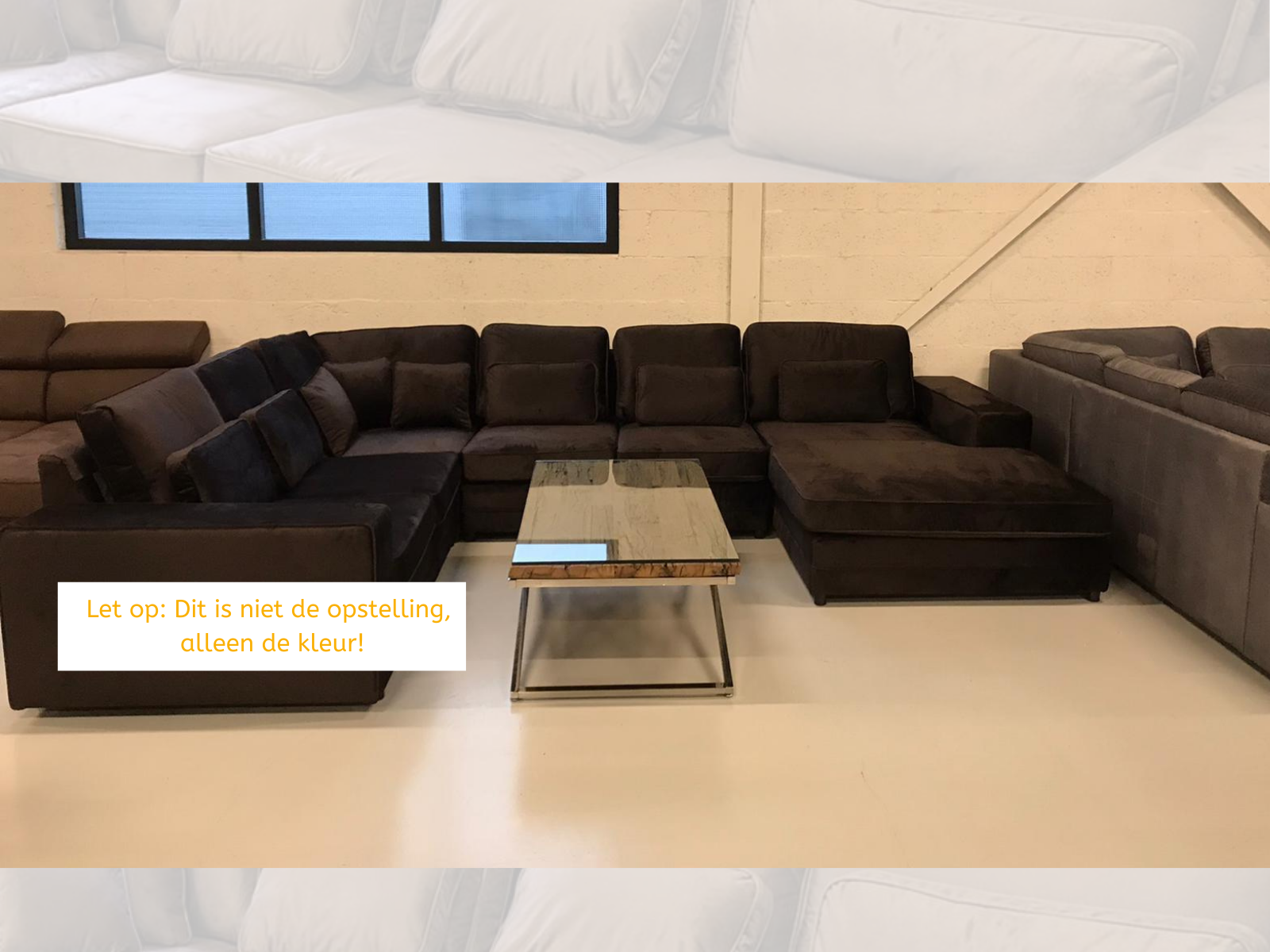 Louis Dubbele Lounge - Donkerbruin - Velvet stof