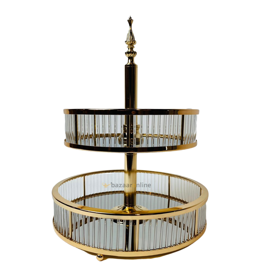 Etagère Elegance - 2 laags | Goud