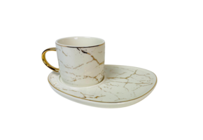 Koffieset - Lenel - Wit Goud