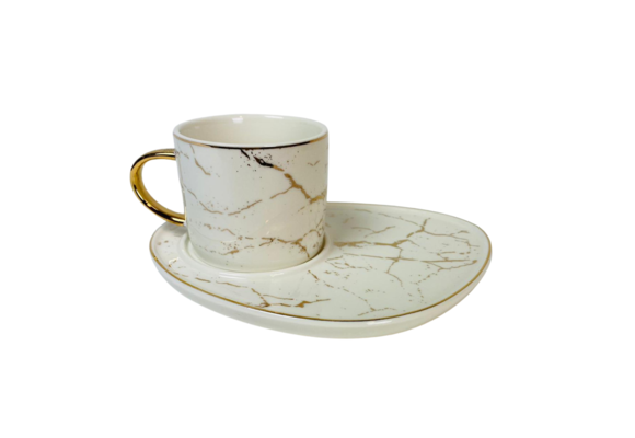 Koffieset - Lenel - Wit Goud