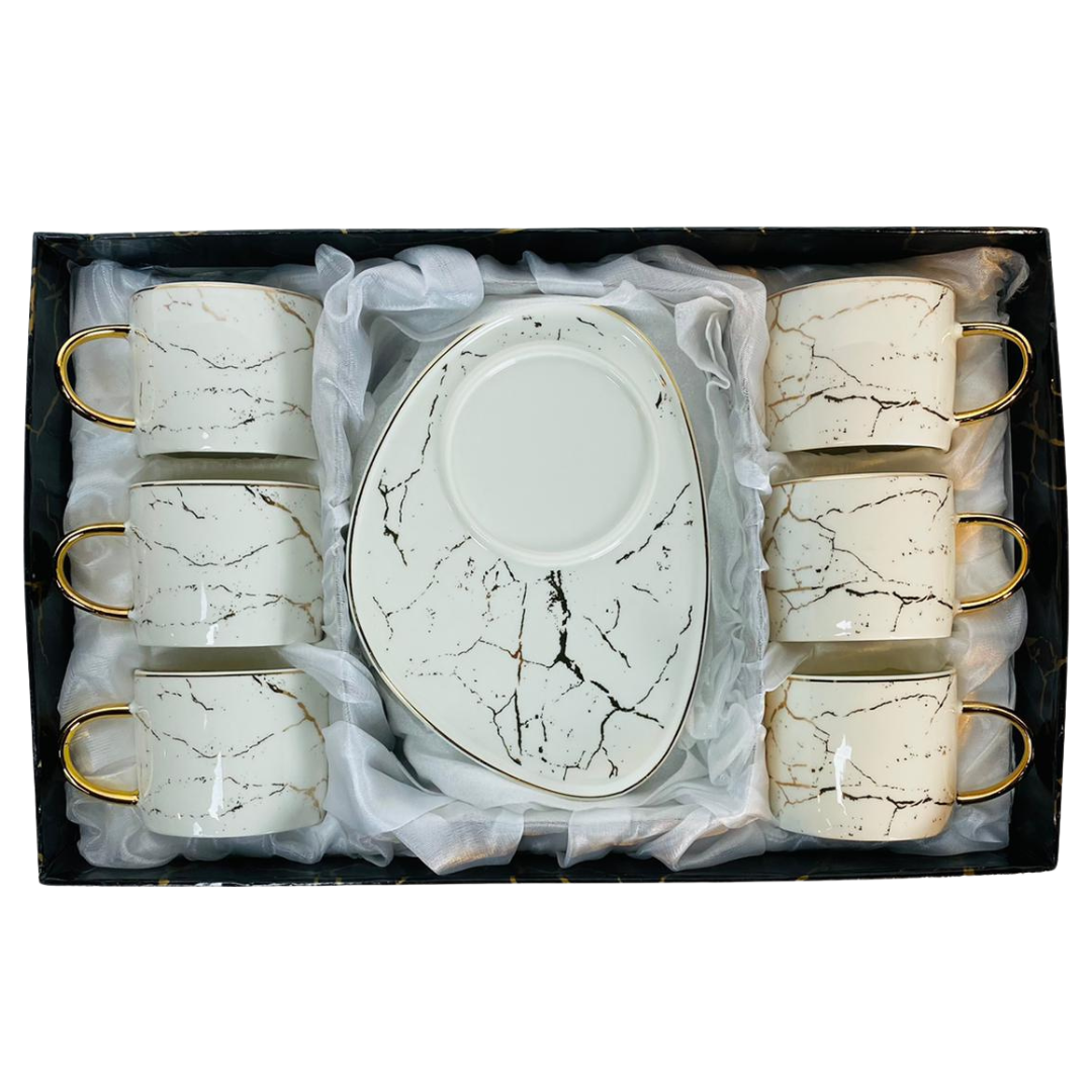 Koffieset - Lenel - Wit Goud