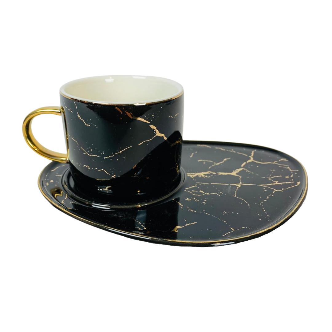 Koffieset - Lenel - Zwart Goud