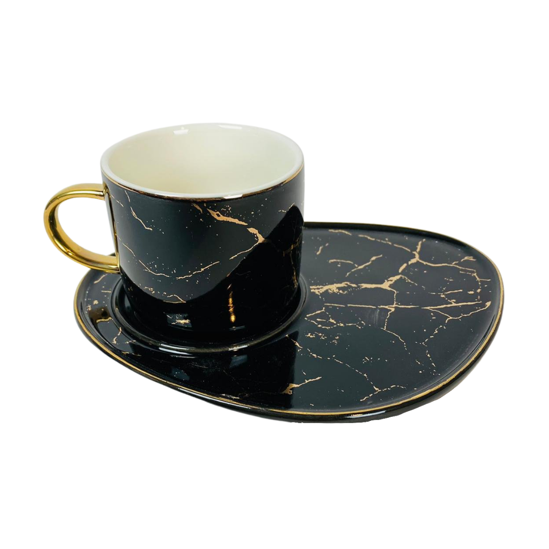 Koffieset - Lenel - Zwart Goud