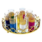Theeglazen mix colors - 12 stuks