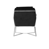 Foggia Fauteuil Zilver Zwart stof