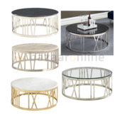 Salontafel Roma Zilver - Getint glas