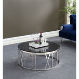 Salontafel Roma Zilver - Getint glas