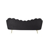 Emillia bank Goud | Zwart stof