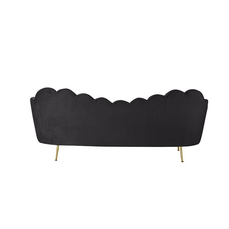 Emillia bank Goud | Zwart stof