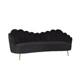 Emillia bank Goud | Zwart stof