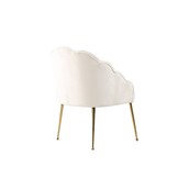 Eetkamerstoel Emillia Goud | Beige stof