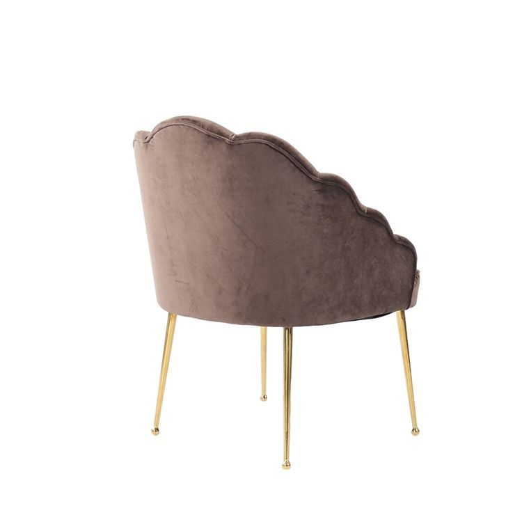 Eetkamerstoel Emillia Goud | Bruin stof