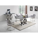 Eettafel Napoli  - Zwart glas