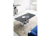 Salontafel Napoli  130 x 70 cm - Zwart glas