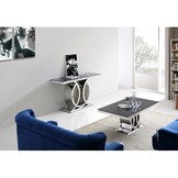 Salontafel Napoli  130 x 70 cm - Zwart glas