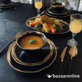 Bricard Dole Serviesset set 25-delig Zwart/Zilver