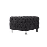 Campania Fauteuil | Zwart Stof